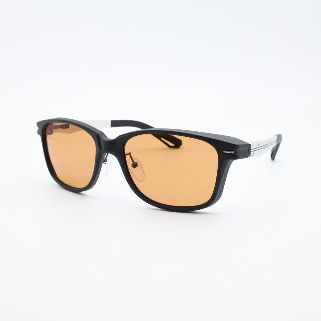 Zeque ゼクー<br>SHERRY シェリー F-2283<br>MATTE BLACK/SILVER LUSTER ORANGE<br>
