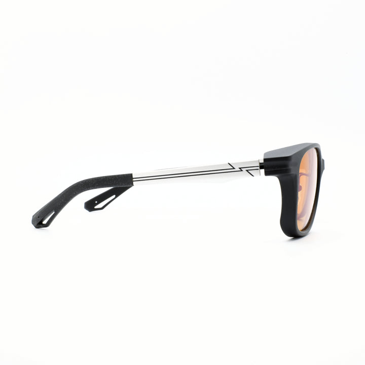 Zeque ゼクー<br>SHERRY シェリー F-2283<br>MATTE BLACK/SILVER LUSTER ORANGE<br>