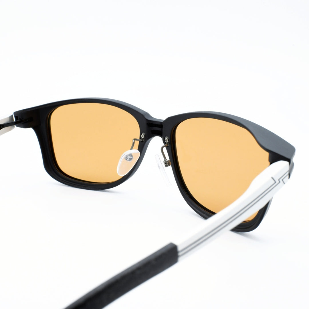 Zeque ゼクー<br>SHERRY シェリー F-2283<br>MATTE BLACK/SILVER LUSTER ORANGE<br>