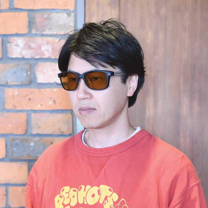 Zeque ゼクー<br>SHERRY シェリー F-2283<br>MATTE BLACK/SILVER LUSTER ORANGE<br>