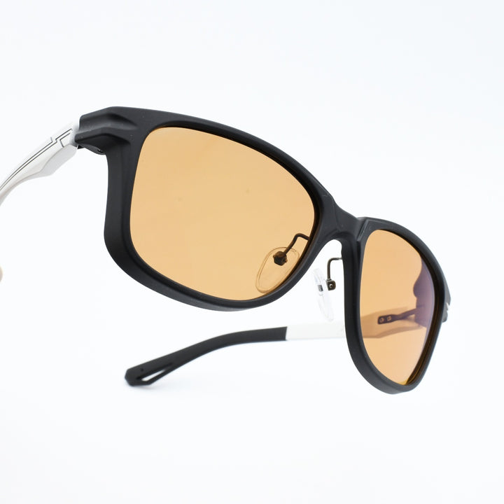 Zeque ゼクー<br>SHERRY シェリー F-2283<br>MATTE BLACK/SILVER LUSTER ORANGE<br>