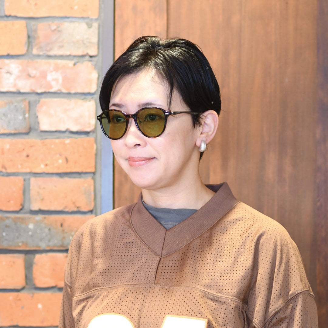 Zeque ゼクー<br>JOJO ジョジョ F-2325<br>BROWN DEMI/GUNMETAL EASE GREEN<br>