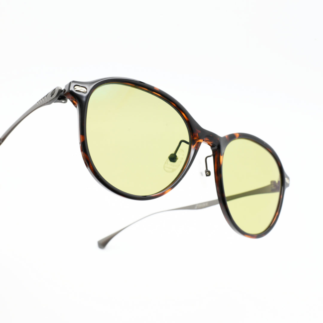 Zeque ゼクー<br>JOJO ジョジョ F-2325<br>BROWN DEMI/GUNMETAL EASE GREEN<br>