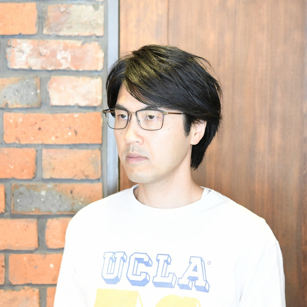 増永眼鏡 MASUNAGA FRATIRON col-49 BLACK/GOLD