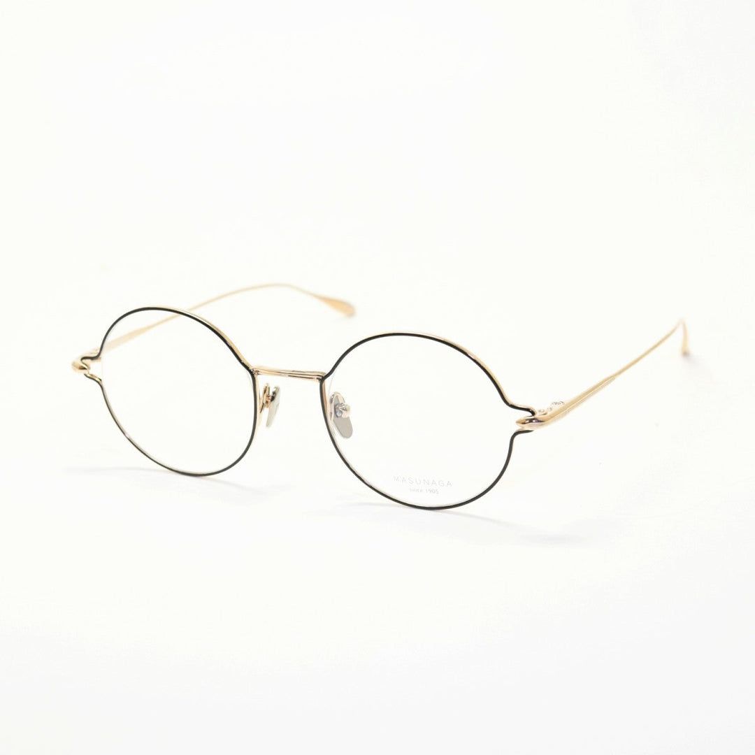 増永眼鏡 MASUNAGA since 1905 FUTURA col-51 BLACK/GOLD