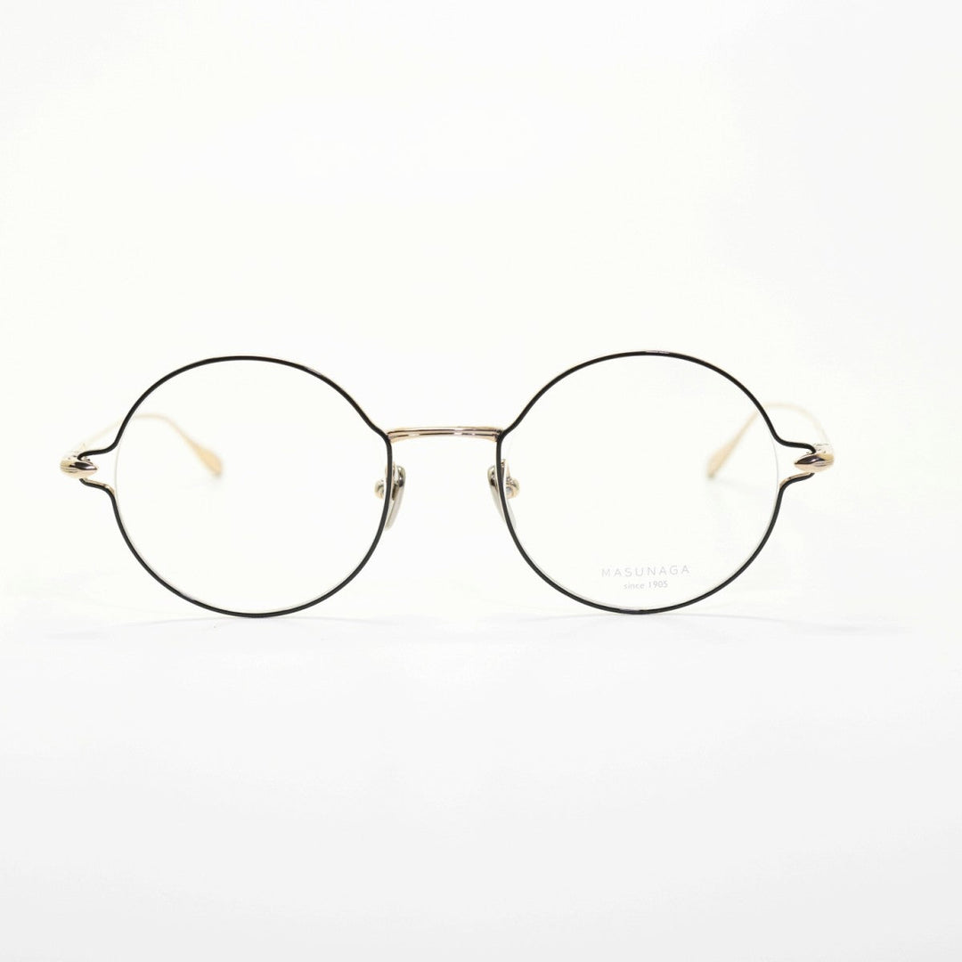 増永眼鏡 MASUNAGA since 1905 FUTURA col-51 BLACK/GOLD