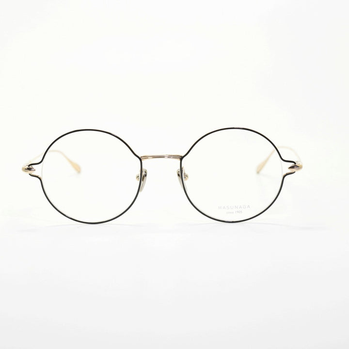 増永眼鏡 MASUNAGA since 1905 FUTURA col-51 BLACK/GOLD
