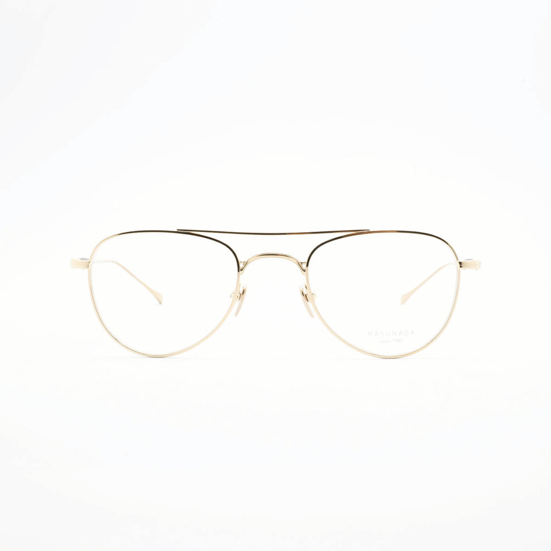 増永眼鏡 MASUNAGA<br>GMS 129T col-21 Gold