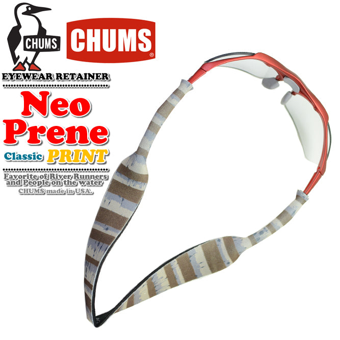 CHUMS チャムス メガネストラップ NEOPRENE-Classic-Print Field&Mounten Mix CH61-0226 ネオプレーン クラシック プリント ストラップ メガネ スポーツメガネ サングラス グラスコード 眼鏡 アウトドア おしゃれ メガネ ストラップ 眼鏡ストラップ めがねストラップ