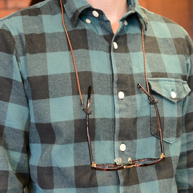 CHUMS チャムス メガネストラップ Braided-Leather RETAINER CH61-0231 ブレイデッドレザー リテーナー ストラップ メガネ メガネチェーン スポーツメガネ サングラス グラスコード 眼鏡 アウトドア おしゃれ 眼鏡チェーン 眼鏡ストラップ めがねストラップ