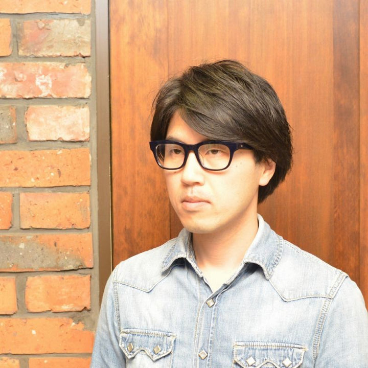 増永眼鏡 MASUNAGA 光輝 000 col-65 NAVY