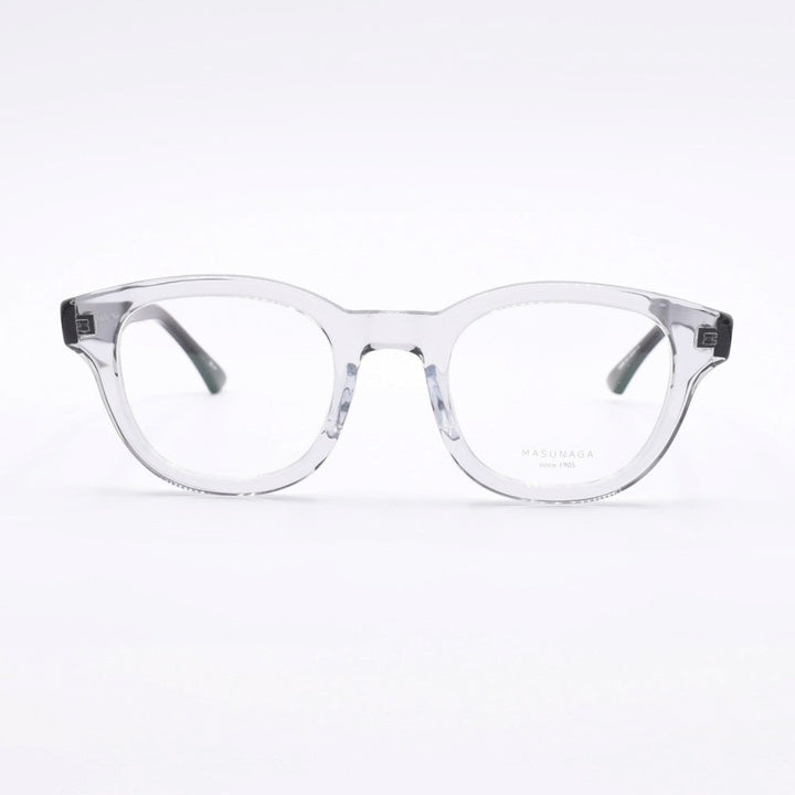 増永眼鏡 MASUNAGA 光輝 071 col-54 LGRY-BK