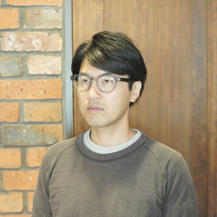 増永眼鏡 MASUNAGA 光輝 071 col-54 LGRY-BK
