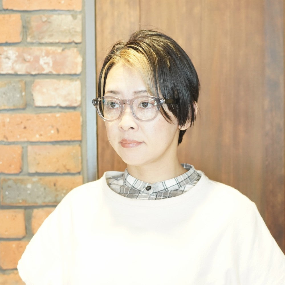 増永眼鏡 MASUNAGA 光輝 071 col-54 LGRY-BK
