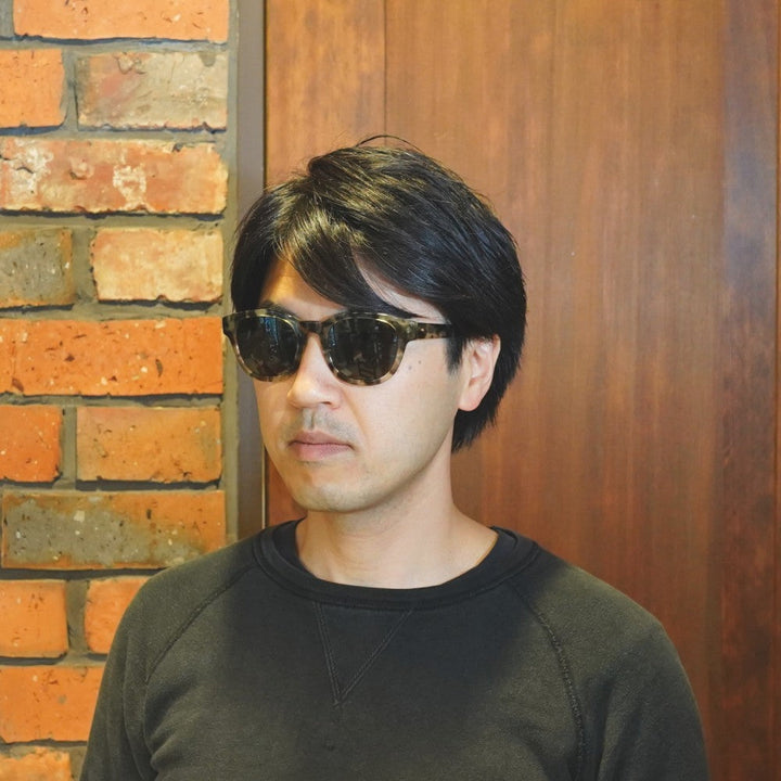 増永眼鏡 MASUNAGA光輝 096SG col-S38GRN-GRY/BLACK (Mineral POLA)