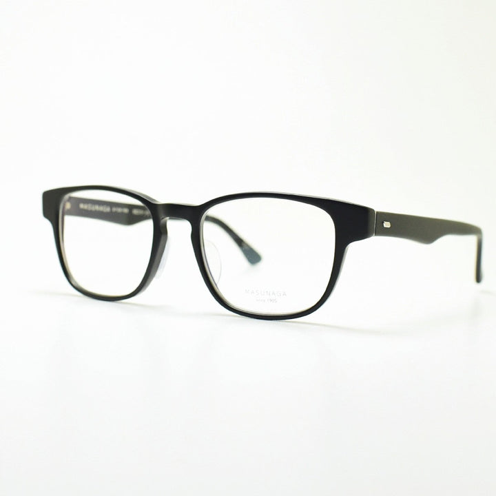 増永眼鏡 MASUNAGA 光輝 063 col-49 BLACK MATTE