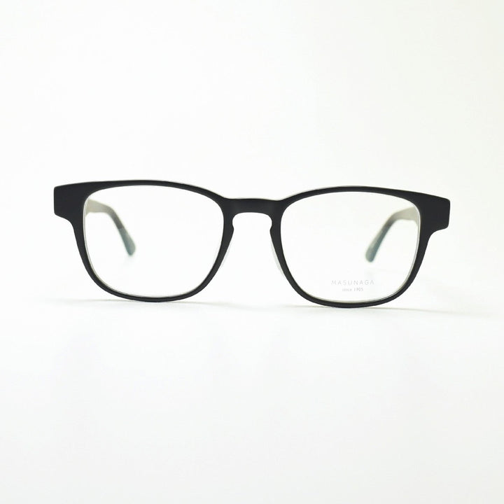 増永眼鏡 MASUNAGA 光輝 063 col-49 BLACK MATTE