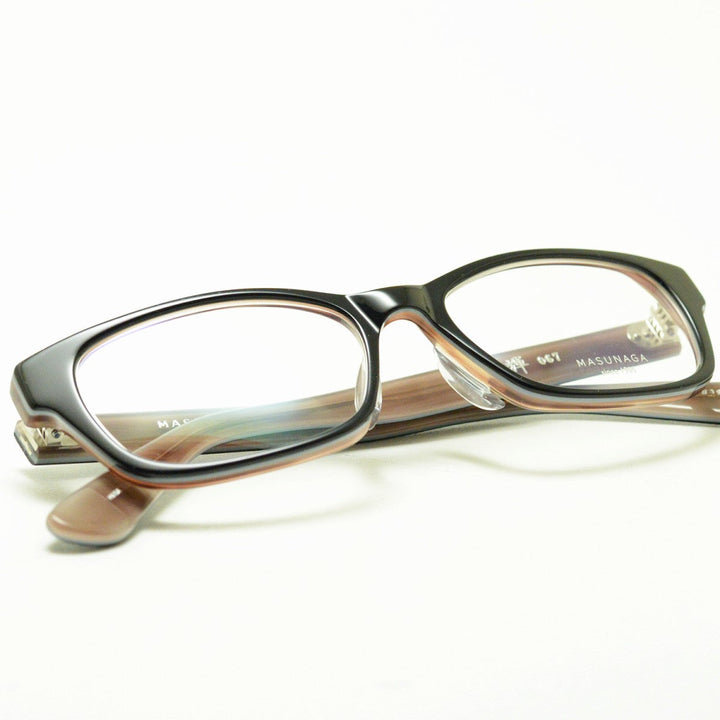 増永眼鏡 MASUNAGA 光輝 067 col-39 BK/MOCA