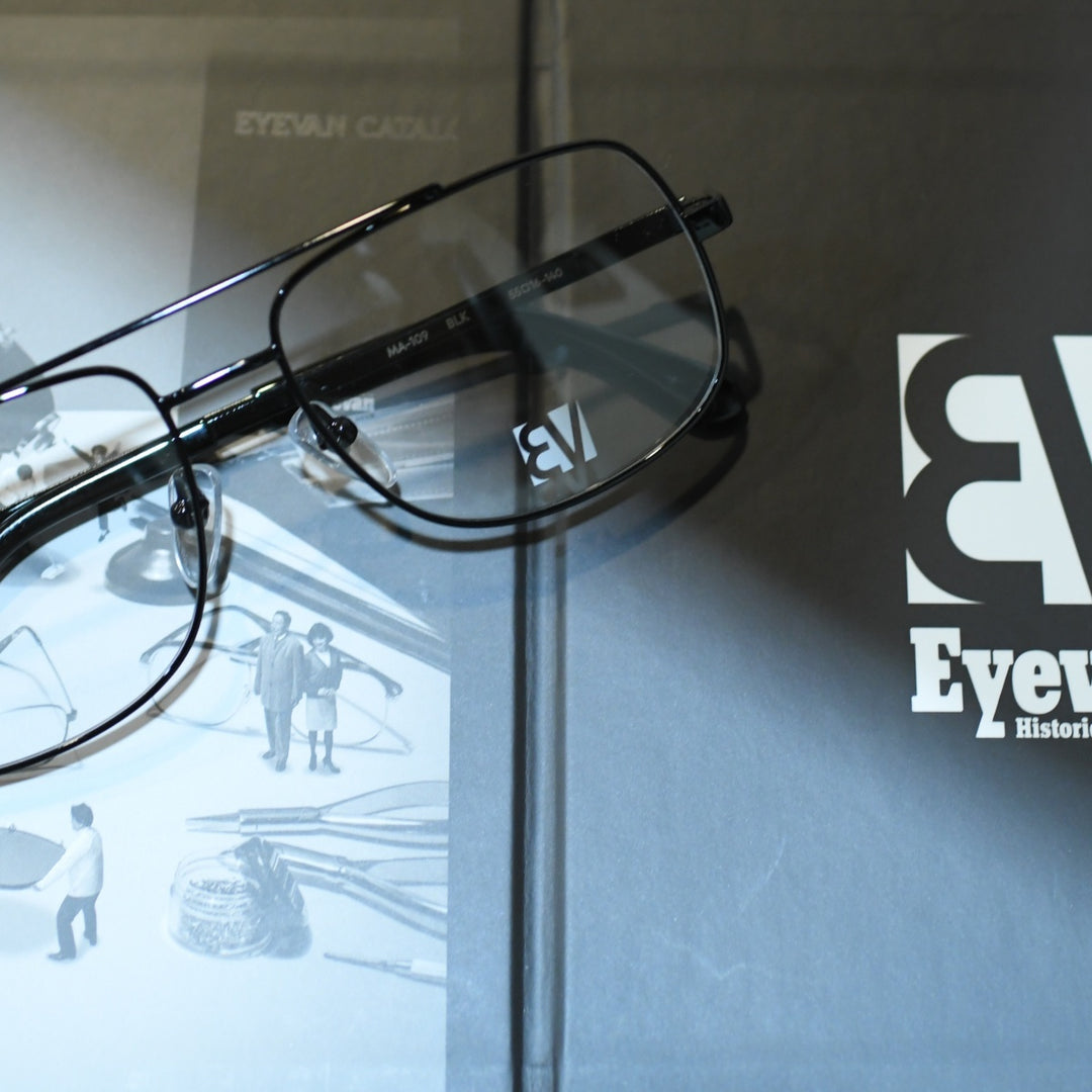 EYEVAN アイヴァン MA-109 col-BLK 55サイズ HISTORIC COLLECTION