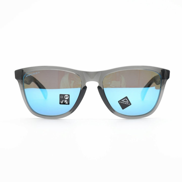 OAKLEY オークリー FROGSKINS フロッグスキン ASIAN FIT アジアンフィット GREY SMOKE/PRIZM SAPPHIRE IRIDIUM OO9245-74