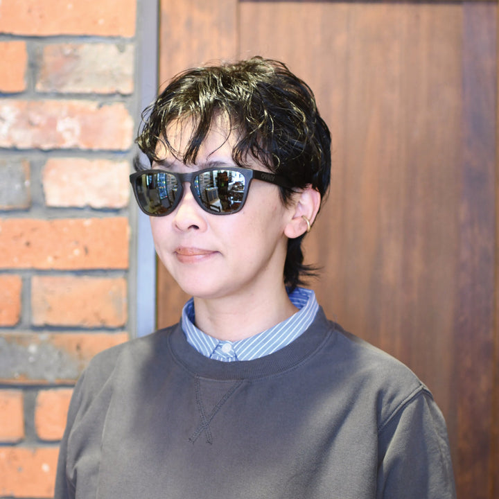 OAKLEY オークリー<br>FROGSKINS フロッグスキン Low bridge fit<br>MATTE GREYINK FINGERPRINT/PRIZM BLACK<br>OO9245-E654