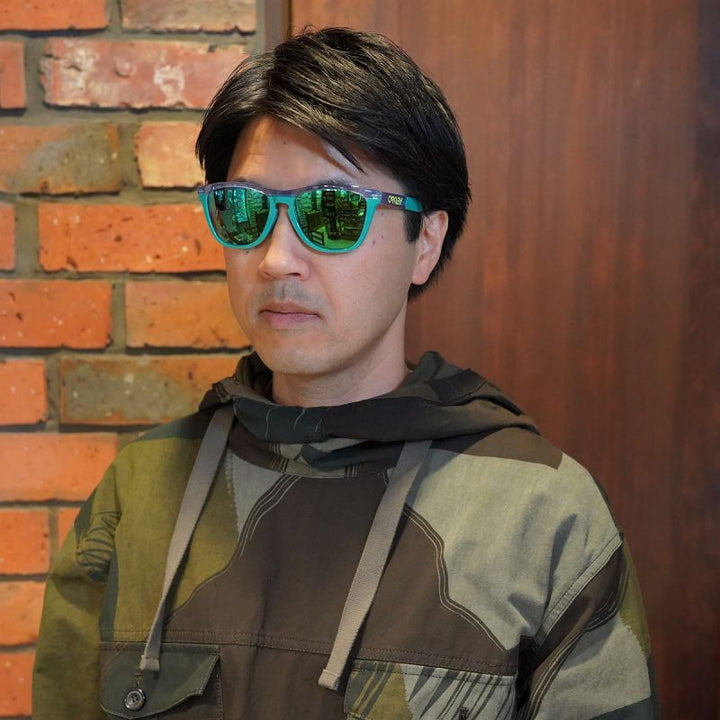 OAKLEY オークリー FROGSKINS RANGE フロッグスキンレンジ アジアンフィット LILAC CELESTE/ PRIZM JADE OO9284A-0655