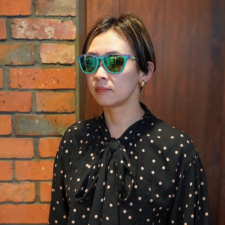 OAKLEY オークリー FROGSKINS RANGE フロッグスキンレンジ アジアンフィット LILAC CELESTE/ PRIZM JADE OO9284A-0655