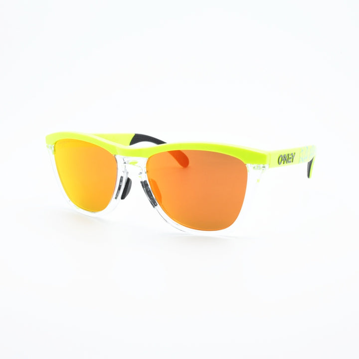 OAKLEY オークリー FROGSKINS RANGE フロッグスキンレンジ アジアンフィット TENNIS BALL YELLOW/ PRIZM RUBY OO9284A-1255