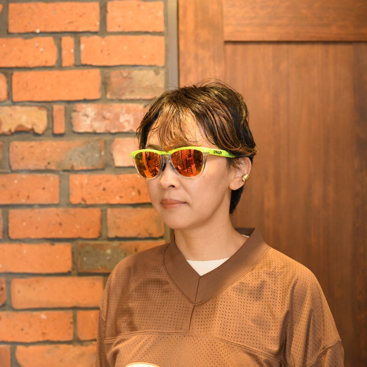OAKLEY オークリー FROGSKINS RANGE フロッグスキンレンジ アジアンフィット TENNIS BALL YELLOW/ PRIZM RUBY OO9284A-1255