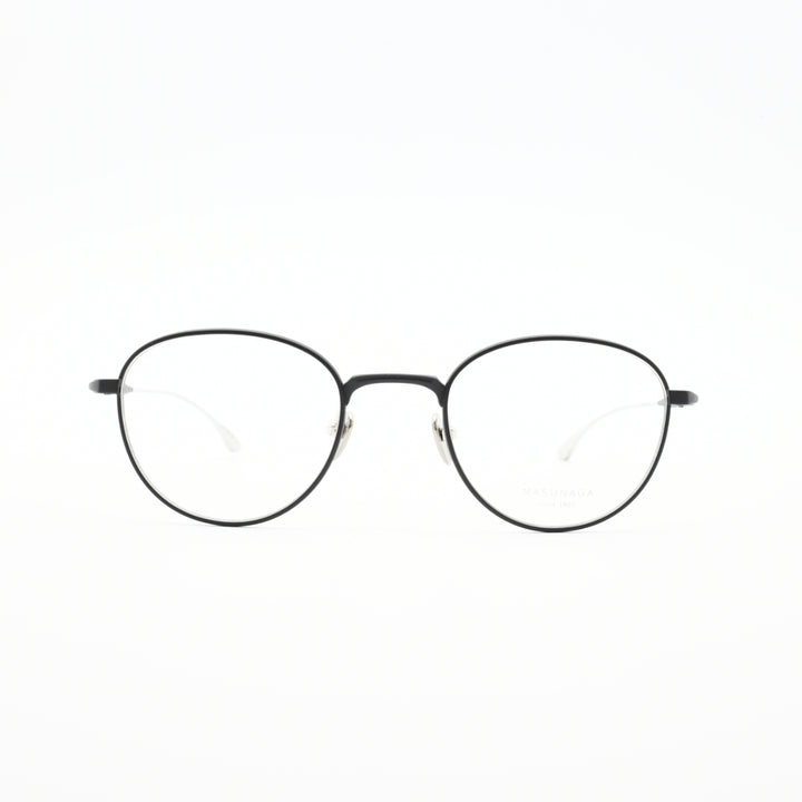 増永眼鏡 MASUNAGA since 1905<br>RADIO CITY col-39 BLACK/SILVER<br>