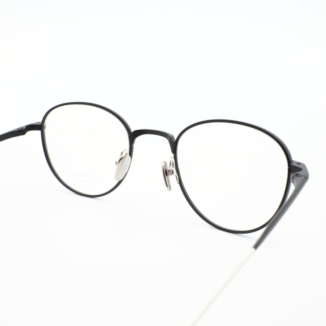 増永眼鏡 MASUNAGA since 1905<br>RADIO CITY col-39 BLACK/SILVER<br>