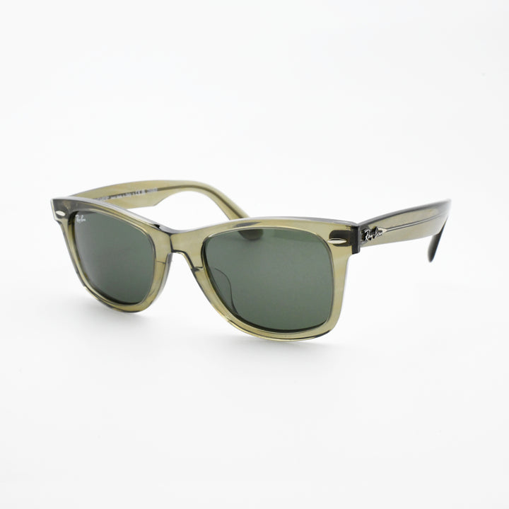 RAYBAN レイバン WAYFARER ウェイファーラー RB2140-F-1387-31（ポリッシュフォトクロミック ストライプ グレー/グリーン）