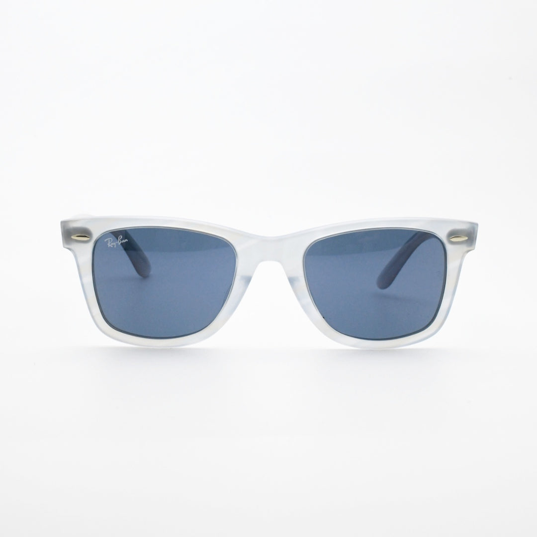RAYBAN レイバン WAYFARER ウェイファーラー RB2140-F-1407-R5（ポリッシュフォトクロミック ストライプ ライトブルー/ブルー）