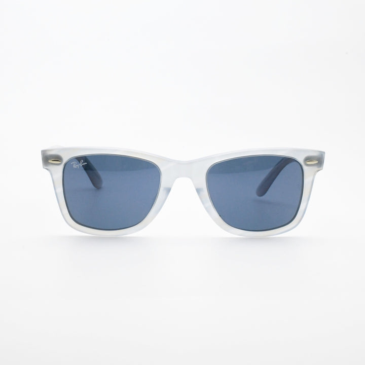 RAYBAN レイバン WAYFARER ウェイファーラー RB2140-F-1407-R5（ポリッシュフォトクロミック ストライプ ライトブルー/ブルー）