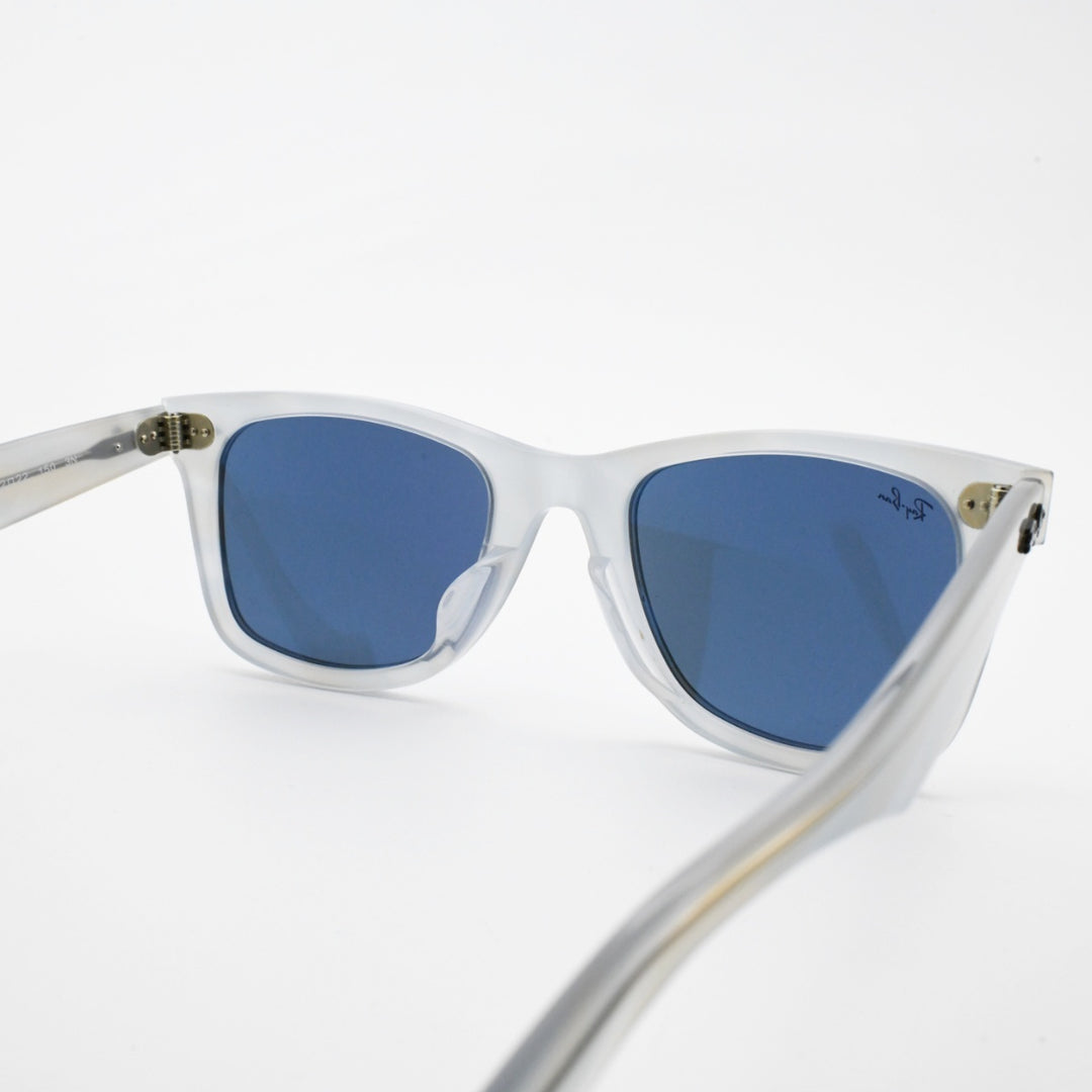 RAYBAN レイバン WAYFARER ウェイファーラー RB2140-F-1407-R5（ポリッシュフォトクロミック ストライプ ライトブルー/ブルー）