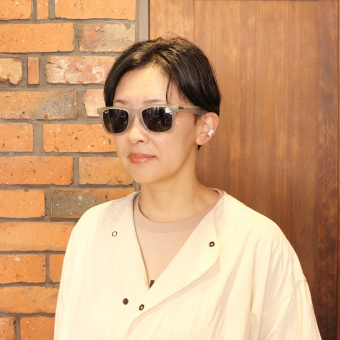 RAYBAN レイバン WAYFARER ウェイファーラー RB2140-F-1407-R5（ポリッシュフォトクロミック ストライプ ライトブルー/ブルー）