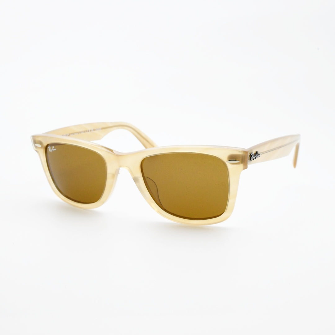 RAYBAN レイバン WAYFARER ウェイファーラー RB2140-F-1408-33（ポリッシュフォトクロミック ストライプ ブラウン/ブラウン）