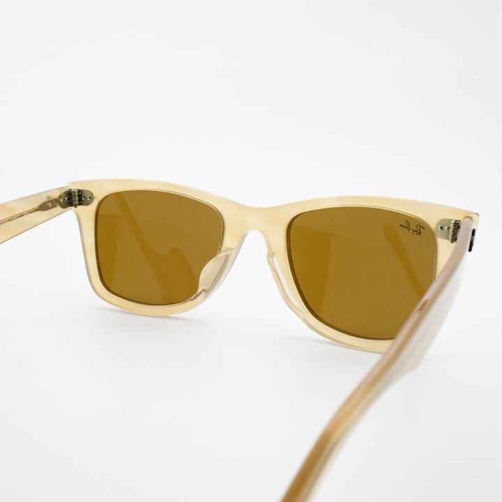 RAYBAN レイバン WAYFARER ウェイファーラー RB2140-F-1408-33（ポリッシュフォトクロミック ストライプ ブラウン/ブラウン）