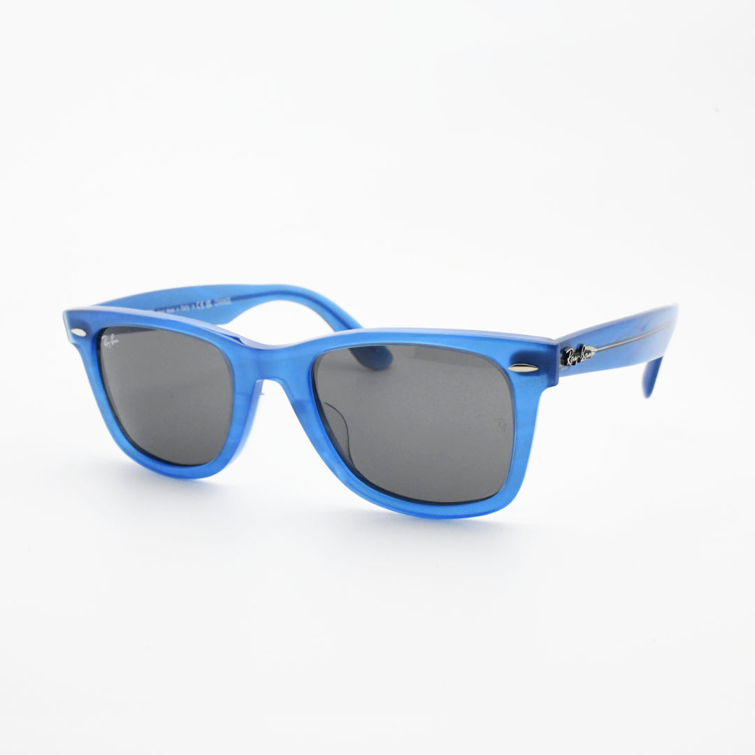 RAYBAN レイバン WAYFARER ウェイファーラー RB2140-F-1409-B1（ポリッシュフォトクロミック ストライプ ブルー/ダークグレー）