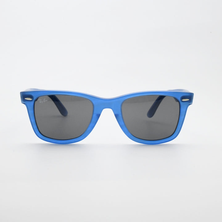 RAYBAN レイバン WAYFARER ウェイファーラー RB2140-F-1409-B1（ポリッシュフォトクロミック ストライプ ブルー/ダークグレー）