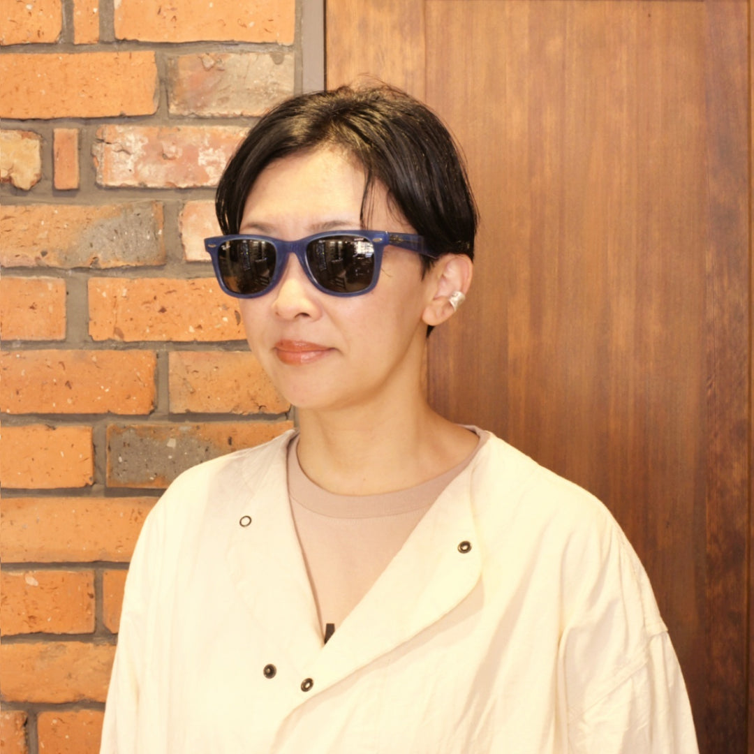RAYBAN レイバン WAYFARER ウェイファーラー RB2140-F-1409-B1（ポリッシュフォトクロミック ストライプ ブルー/ダークグレー）