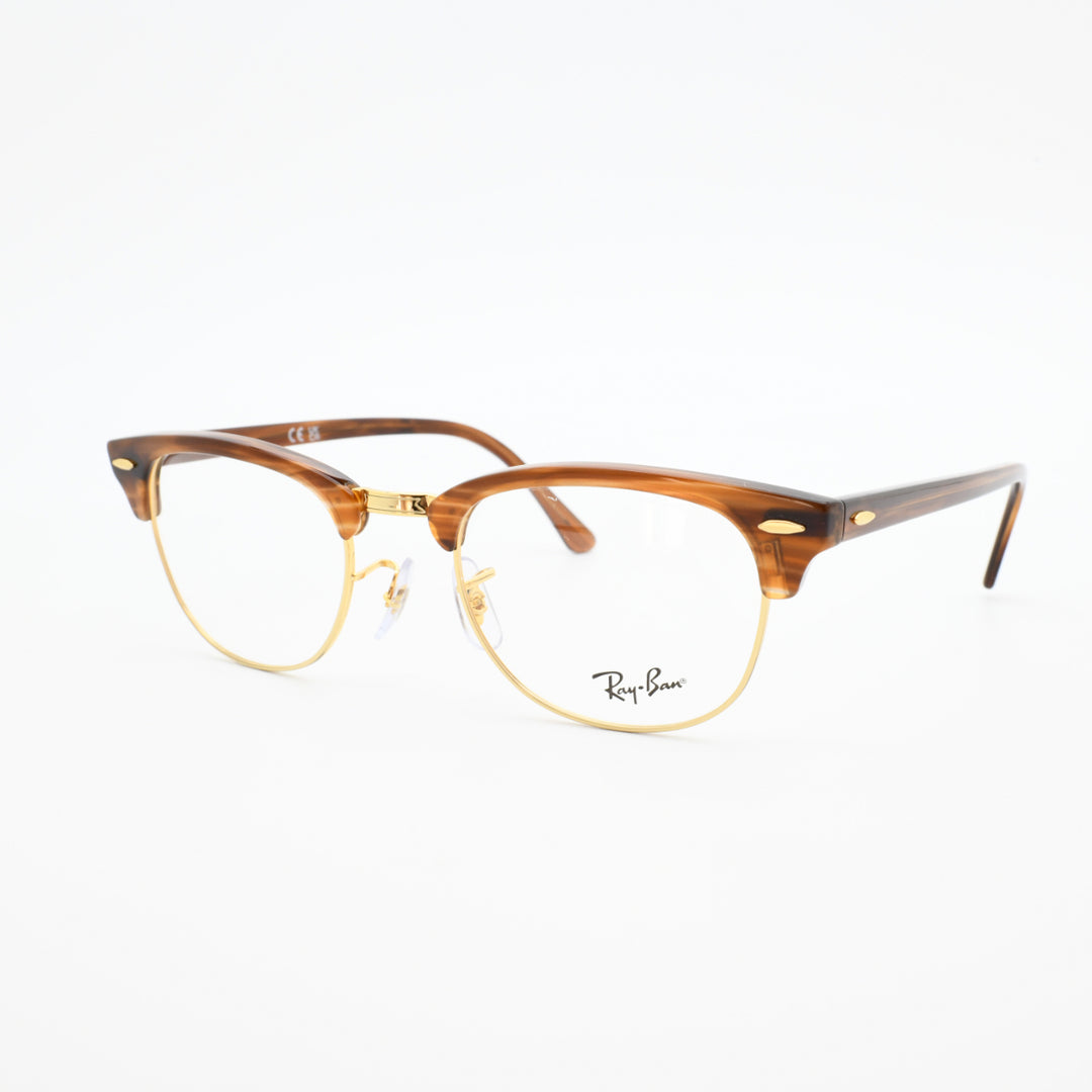RAYBAN レイバン RB5154-8375 CLUBMASTER OPTICS Polish Stripe Brown
