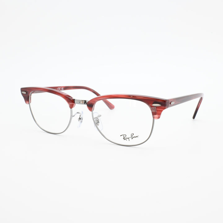 RAYBAN レイバン RB5154-8376 CLUBMASTER OPTICS Polish Stripe Red