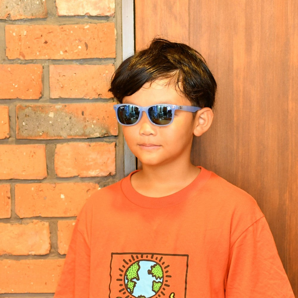RAYBAN レイバン NEW WAYFARER KIDS SUMMER CAPSULE ニューウェイファーラー キッズ RJ9052SF 7148/55 ランヤードコード付き