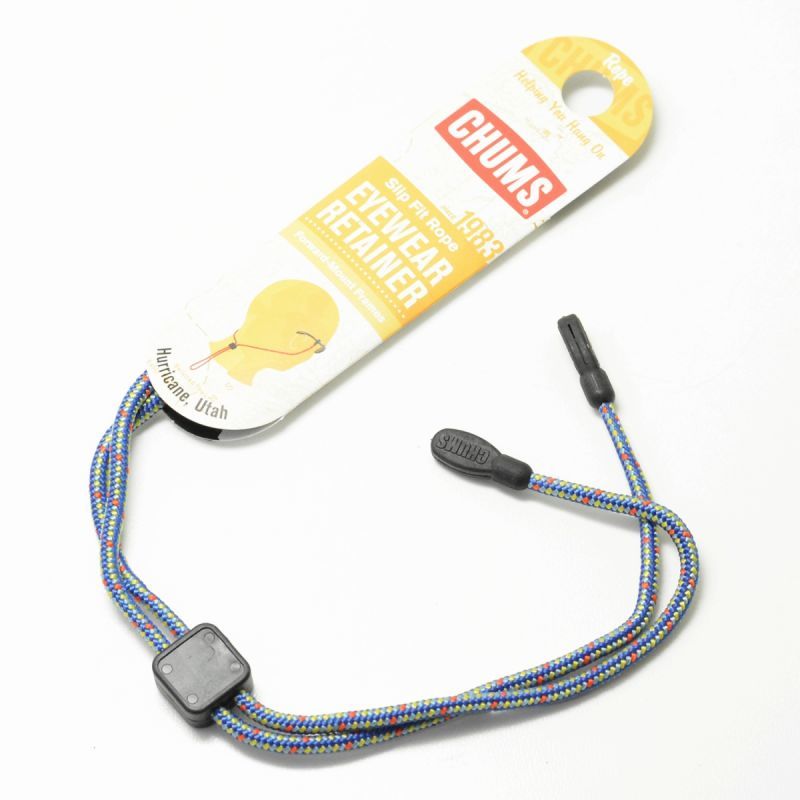 CHUMS チャムス メガネストラップ スリップフィットロープ SLIP ＦＩＴ ROPE 3mm ストラップ メガネ メガネチェーン スポーツメガネ サングラス グラスコード 眼鏡 アウトドア おしゃれ メガネ ストラップ メガネストラップ 眼鏡ストラップ めがねストラップ