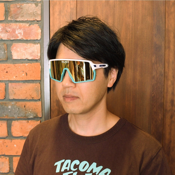 RUDY PROJECT ルディプロジェエクト KELION ケリオン SP855769-R003 WHITE GLOSS/MULTI LASER GOLD TEAM BAHRAIN VICTORIUS
