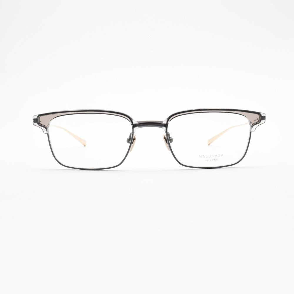 増永眼鏡 MASUNAGA since 1905 TINSELTOWN col-14 GRY/CRYSTAL BLACK