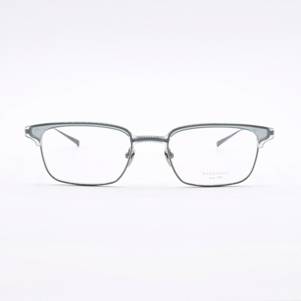 増永眼鏡 MASUNAGA since 1905 TINSELTOWN col-38 GREEN-BLACK SILVER