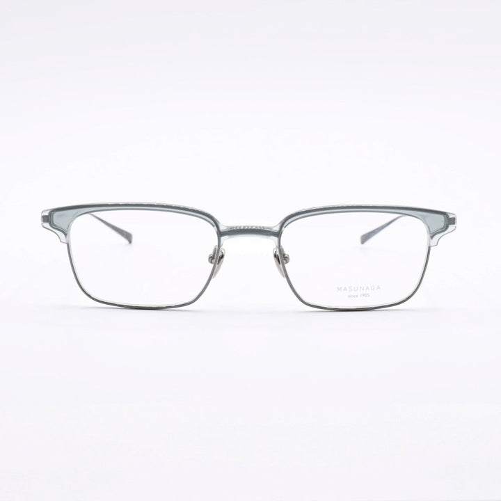 増永眼鏡 MASUNAGA since 1905 TINSELTOWN col-38 GREEN-BLACK SILVER