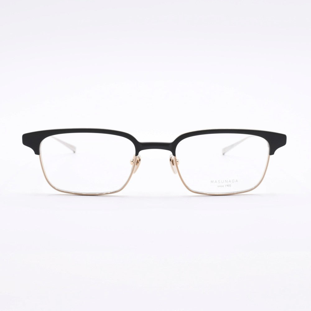 増永眼鏡 MASUNAGA since 1905 TINSELTOWN col-49 BLACK-GOLD